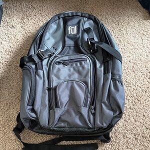 FUL Men's Black and Gray Backpack